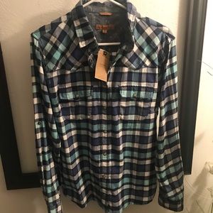 ⬇️🎈New 🏷JACHS Girlfriend Pearl button Flannel